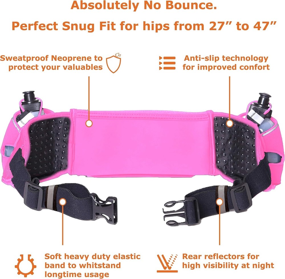 Ultimate Comfort Hydration Belt with Anti-Slip Design