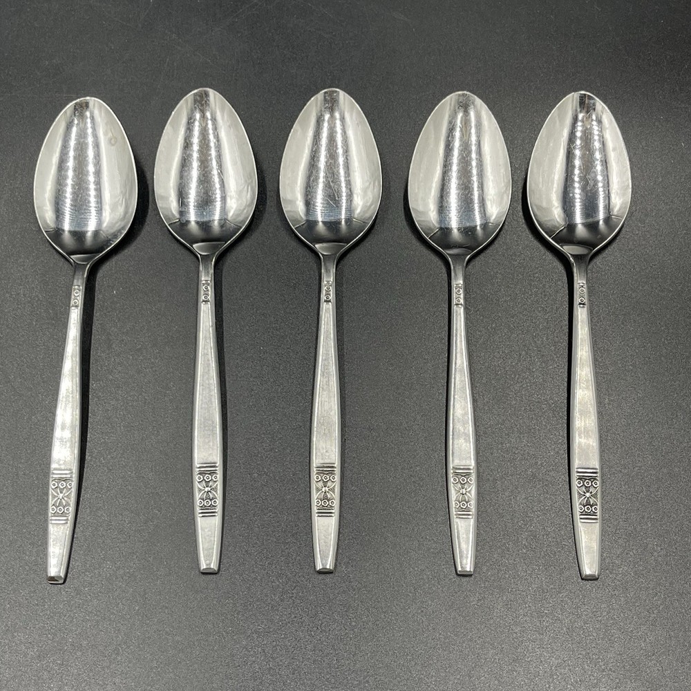 Vintage MADERIA Stainless Flatware 5 Teaspoons MCM Japan Multiple Available