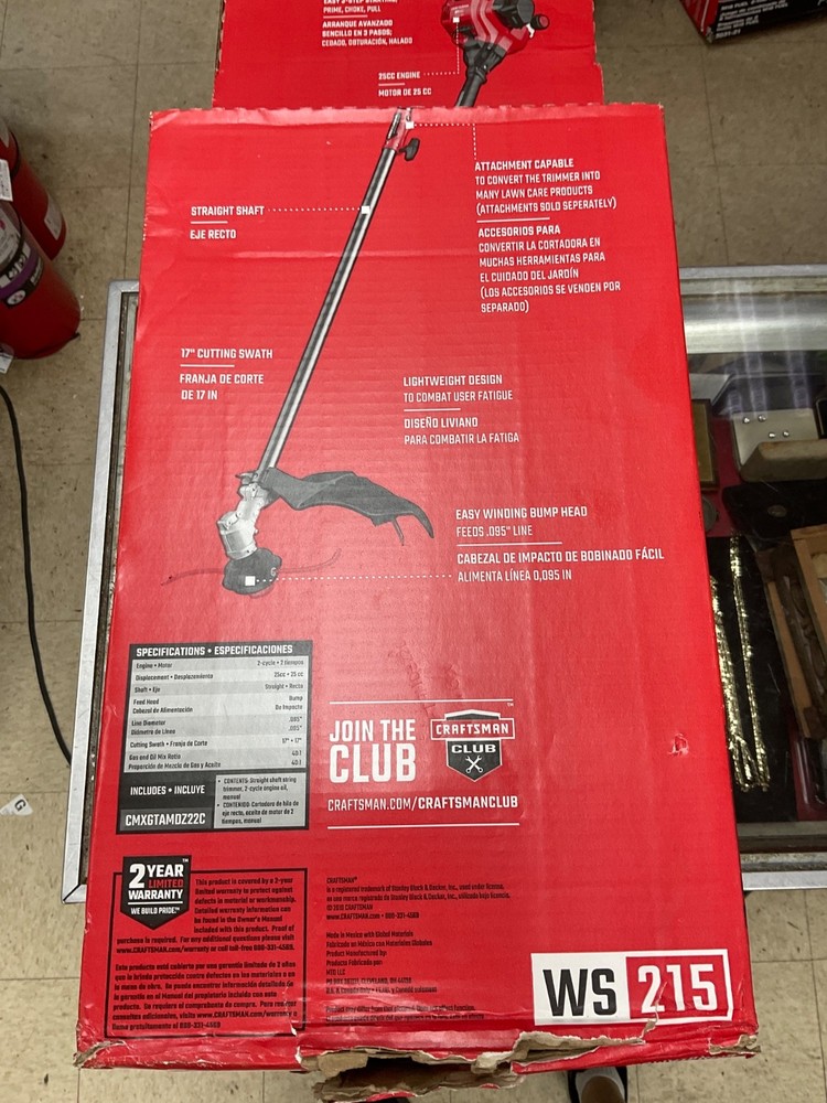 Craftsman CMXGTAMDZ22C 17 in. Gas String Trimmer