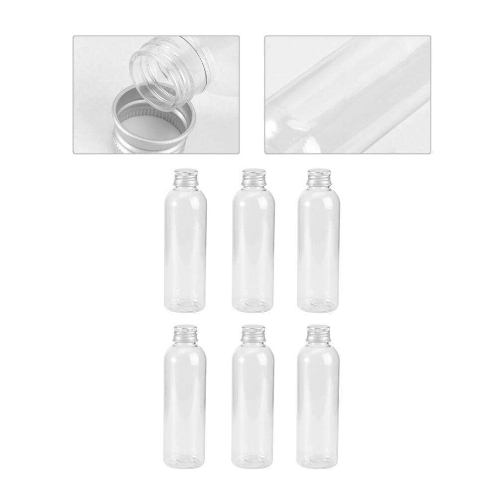 6Pcs Small Empty Bottles Refillable Empty Lotion Bottles Transparent Bottles