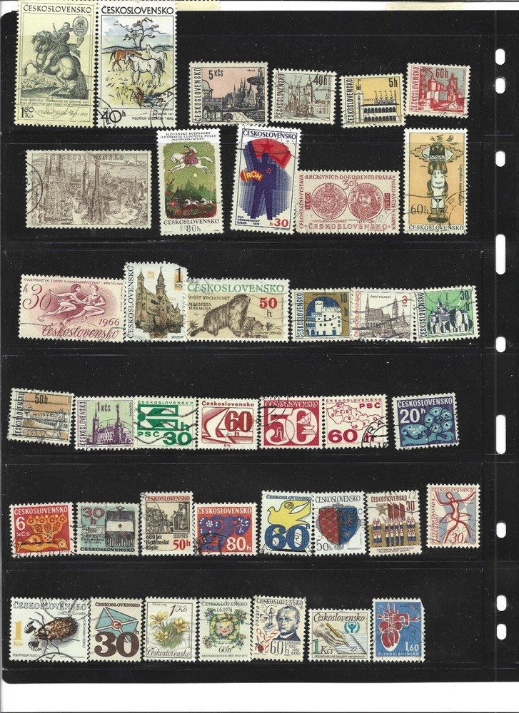 Czechoslovakia - large stamp collection 1919-1990s