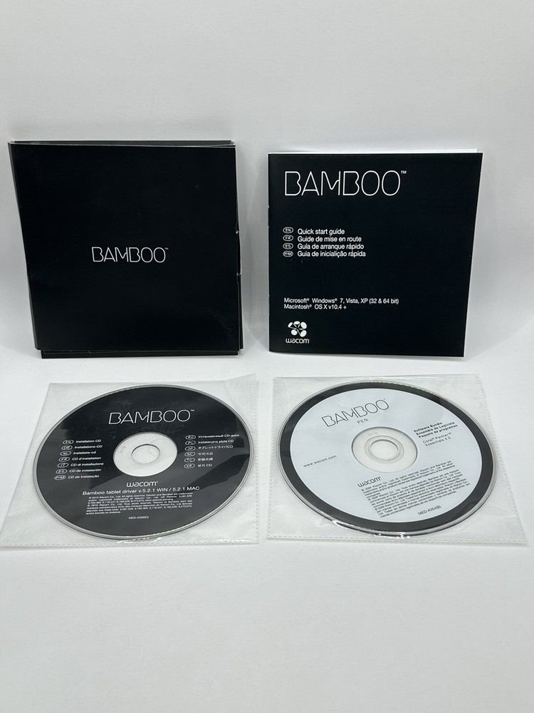 Wacom Bamboo V5.2.1 Tablet Driver & Bamboo Pen Corel Painter CD DVD Software