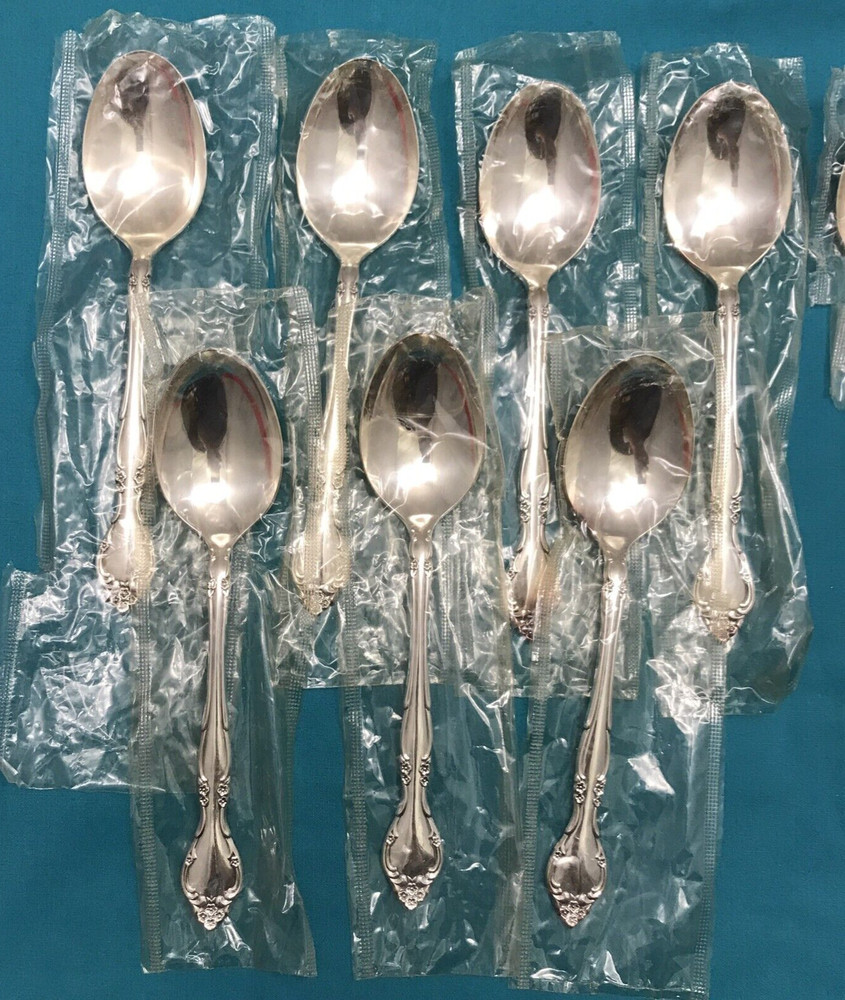 11 Pc AFFECTION Silverplated PLACE & TEASPOONS NOS Sealed Community