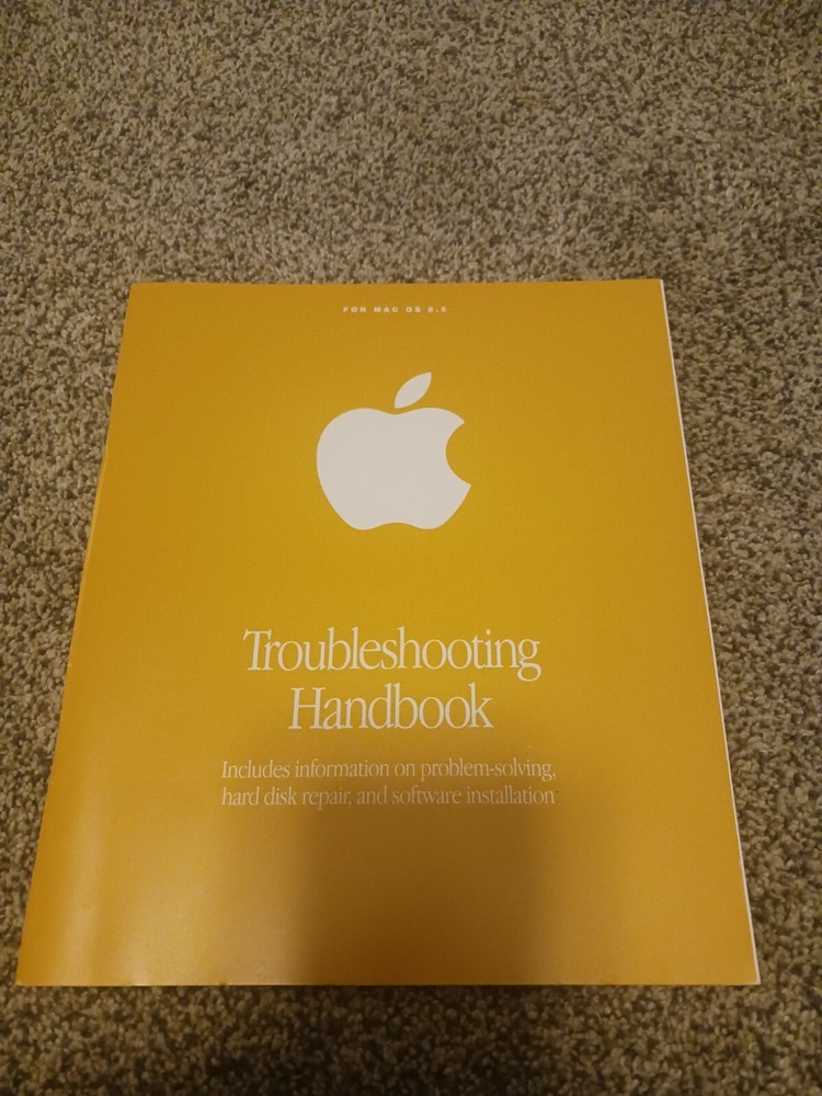 Troubleshooting Handbook For Mac Os 8.5 Only Handbook