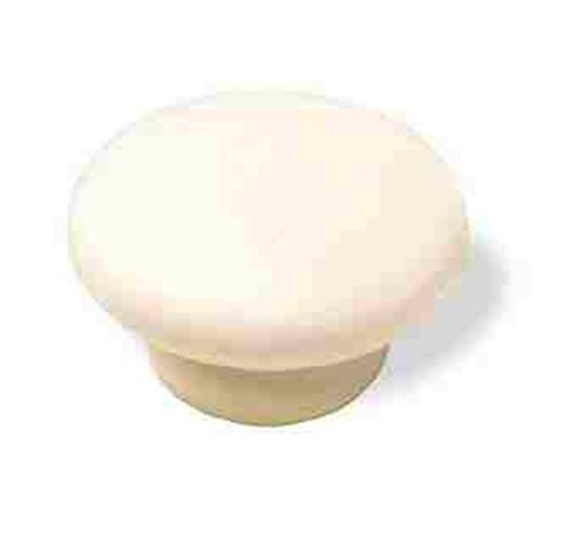 1-1/2" Wood Knob Off-White