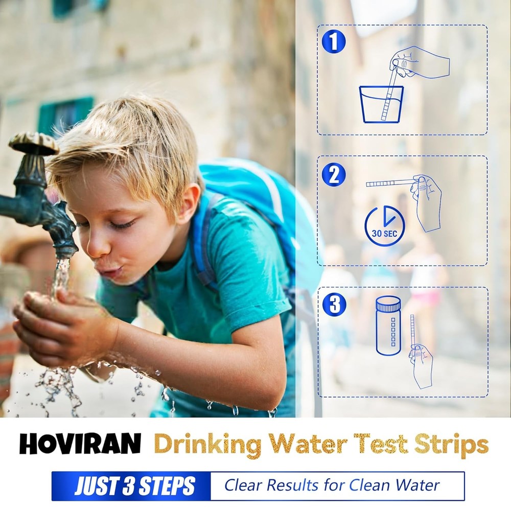 Water Testing Kits for Drinking Water, 125 Ct Drinking Water Test Strips