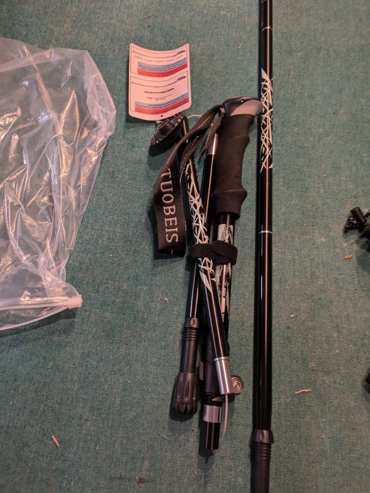 TUOBEIS Collapsible Trekking Poles With Quick Lock System