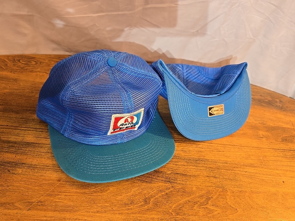 Vintage RARE RATH FEED Patch Hat lot(2)