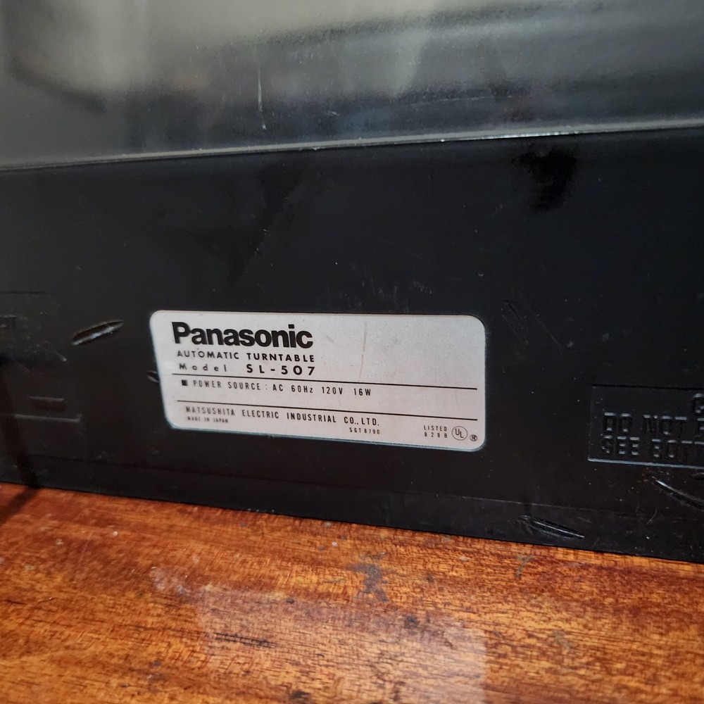 Vintage Panasonic SL-507 3-Speed Automatic Turntable