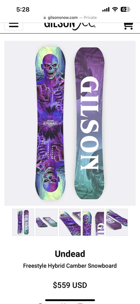 Gilson Undead 159cm Wide deck only