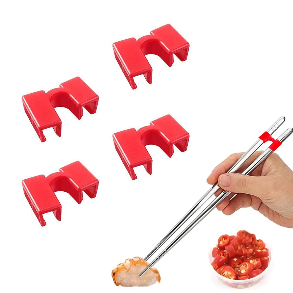 Chopstick Helper Reusable Training Aid Plastic Practice Trainer Hinges 48 PCS