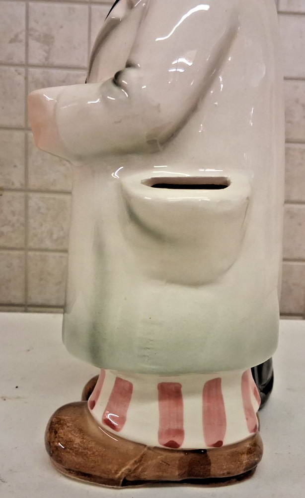 Vintage Cereamic Doctor Themed Bartender Caddy With Bartending Tools