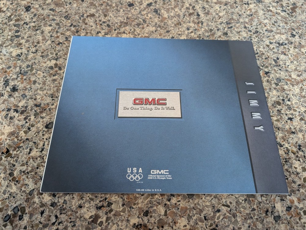2000 GMC JIMMY FULL LINE BROCHURE