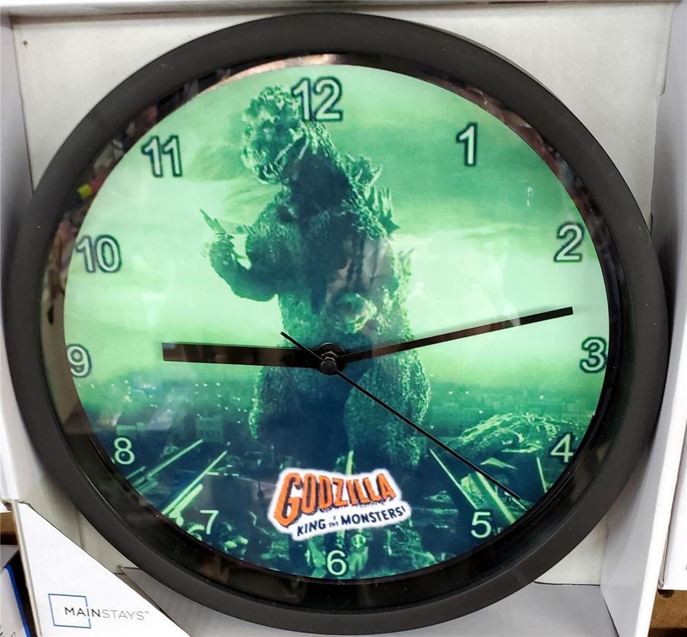 GODZILLA 8.78" WALL CLOCK - NEW IN BOX