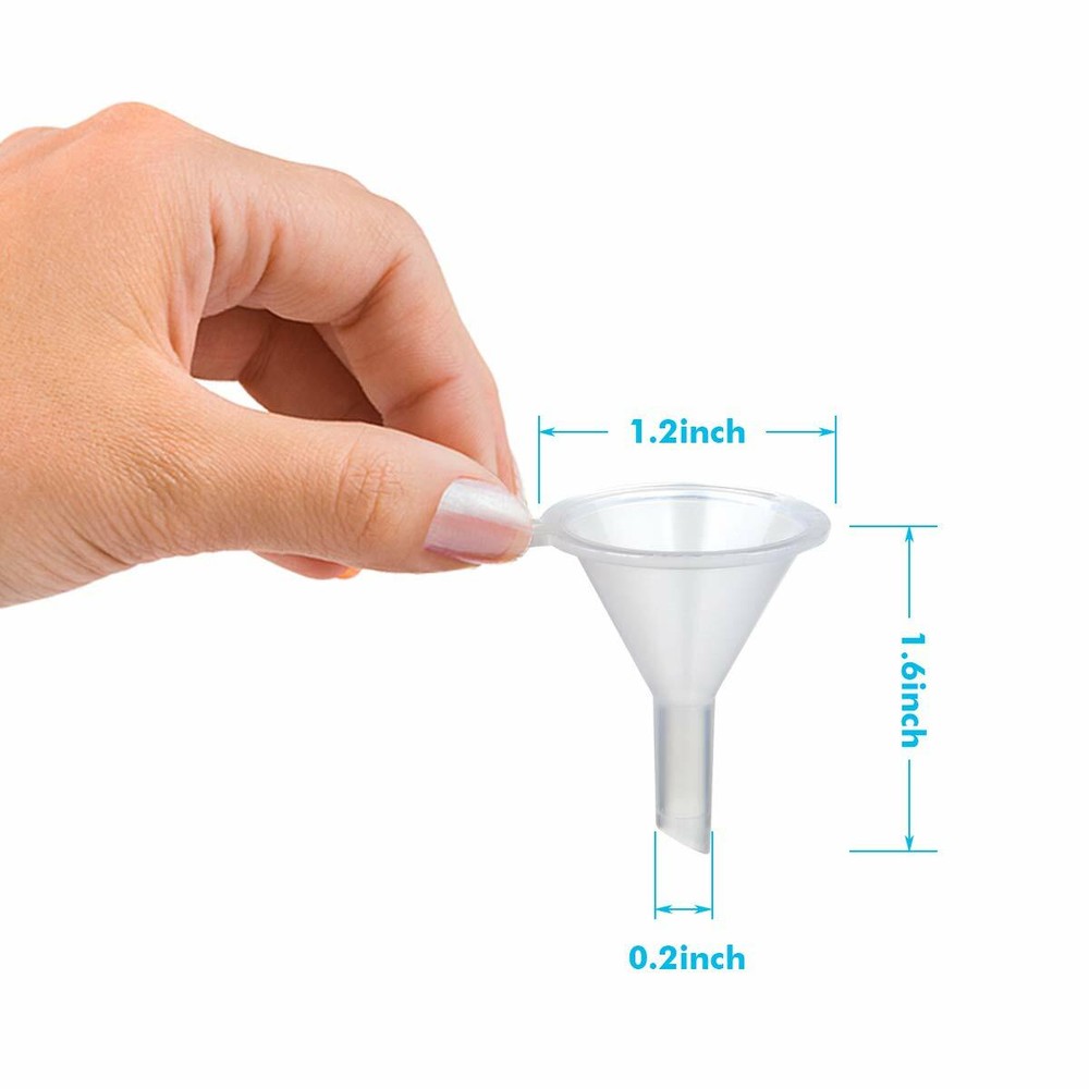 10pcs Small Plastic For Perfume Diffuser Bottle Mini Liquid Oil Funnels Lab US