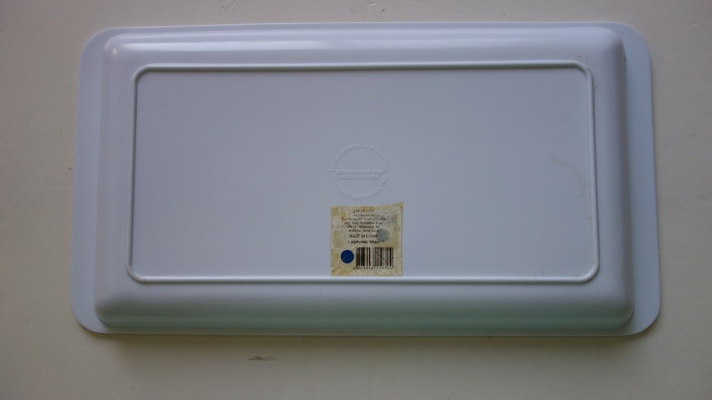 HOOP'D UP! Serving Tray Orange/White New