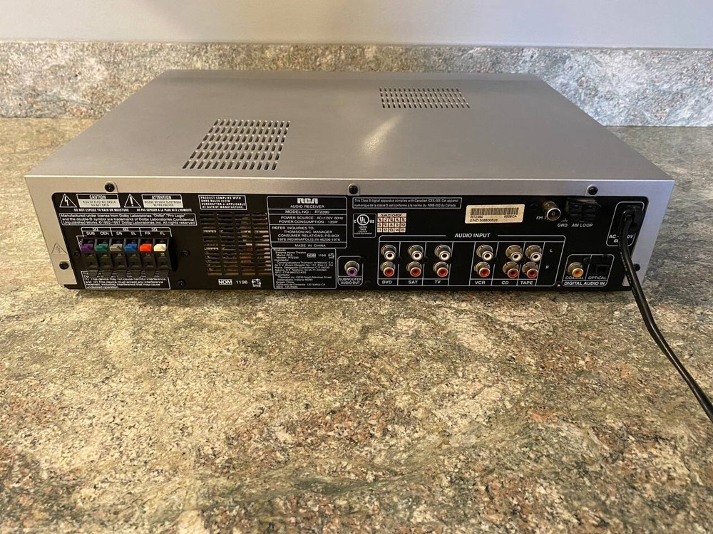 RCA Home Theater System RT2390 Audio Silver Tested Works