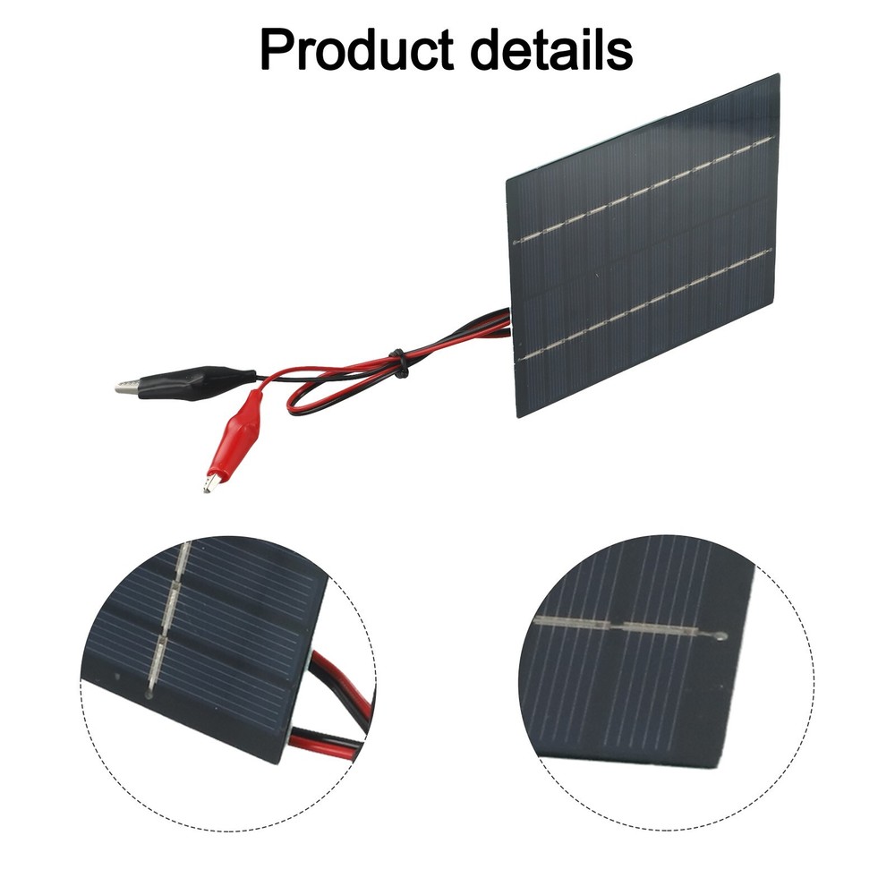 Sustainable Power Solution Portable 10W Solar Panel with Clips for Use