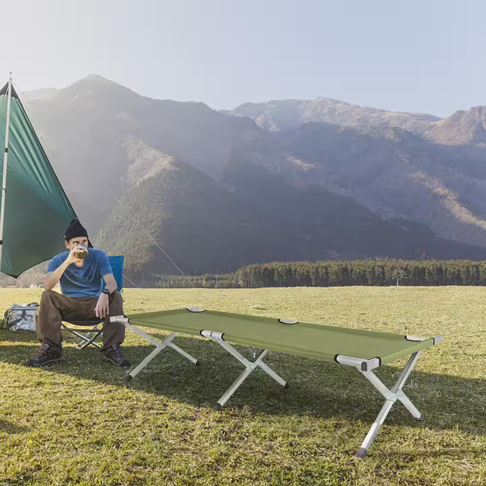 74 In. Portable Folding Camping Cot