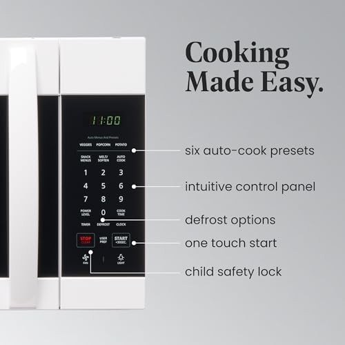 1.7 Cu Ft Over the Range Microwave White