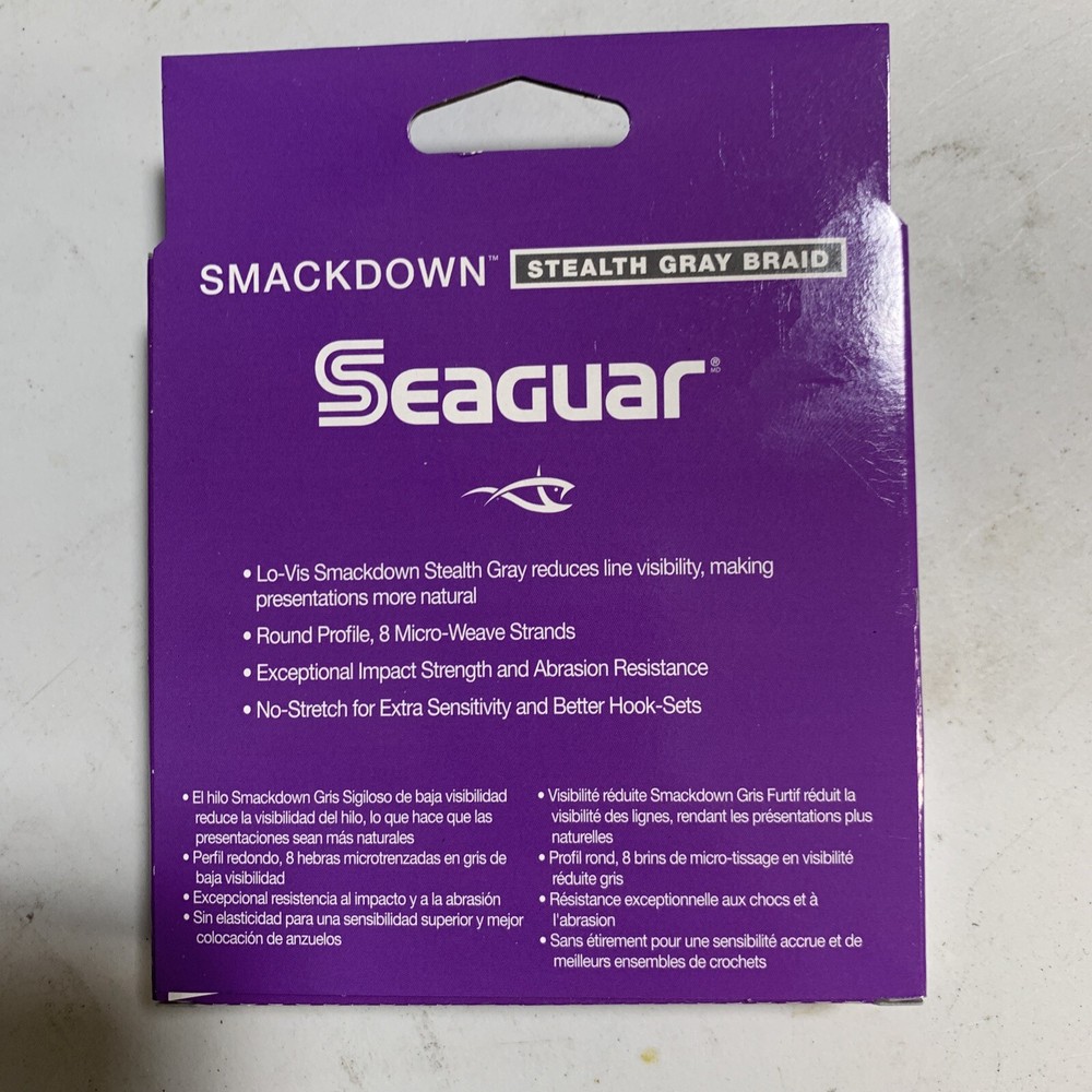 Seaguar Smackdown 65 lb. Stealth Gray Braid - 150 yards