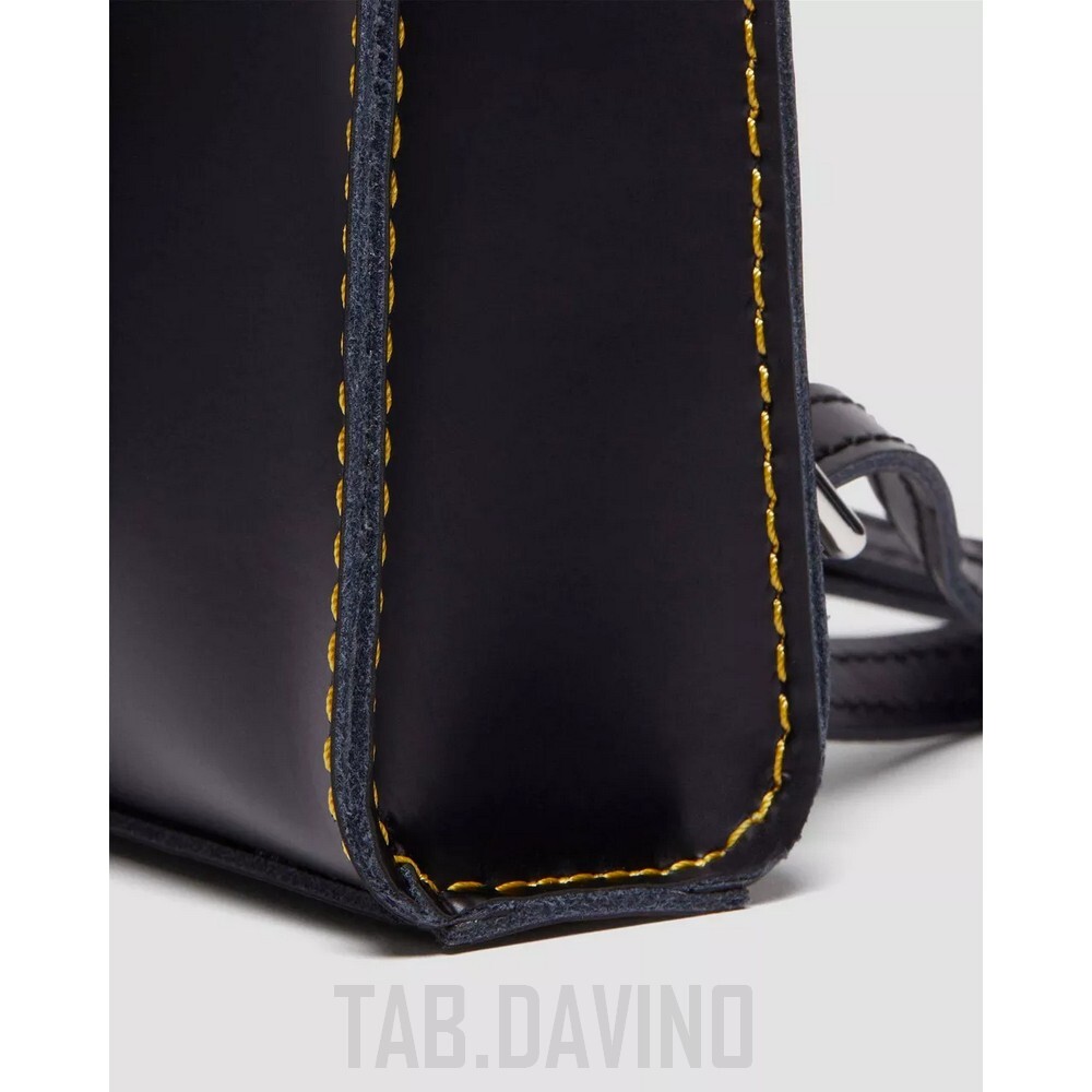 Dr Martens Micro Black Leather Backpack
