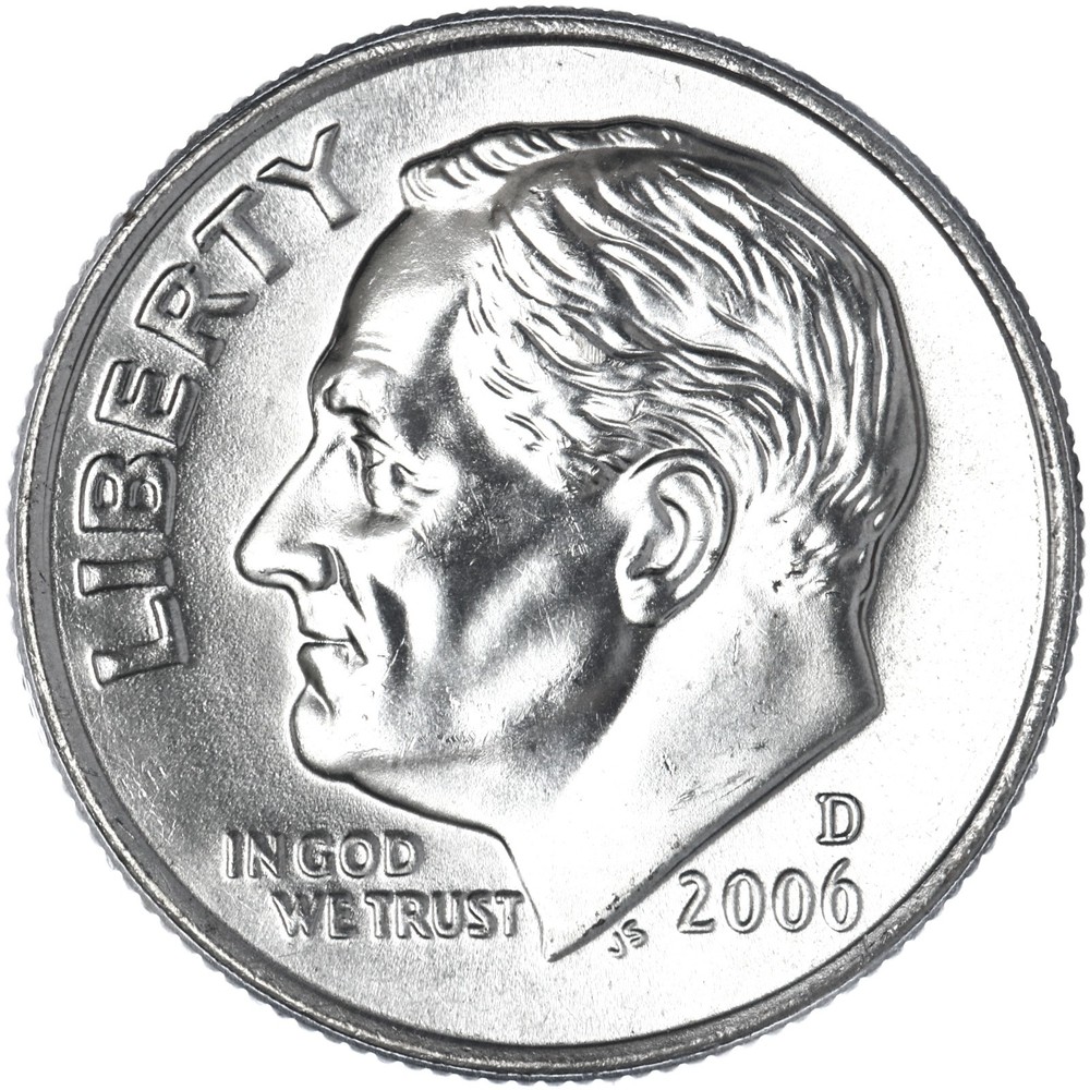 2006 D Roosevelt Dime Gem BU US Coin