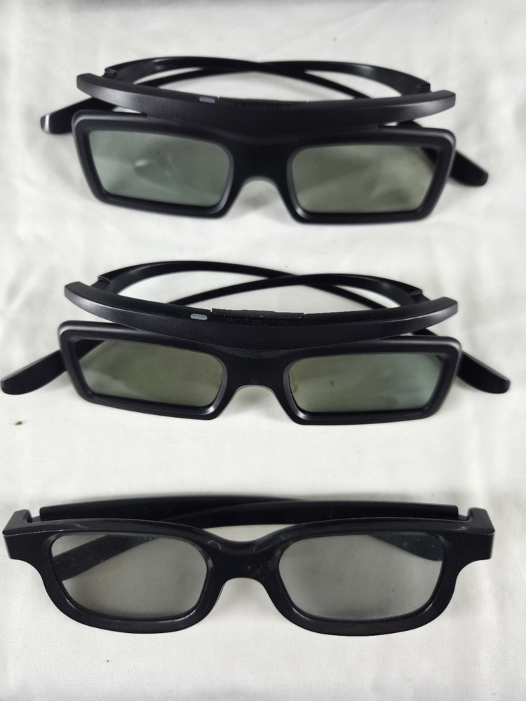 2 Pair SAMSUNG 3D Active Glasses SMART TV Lunettes 3D