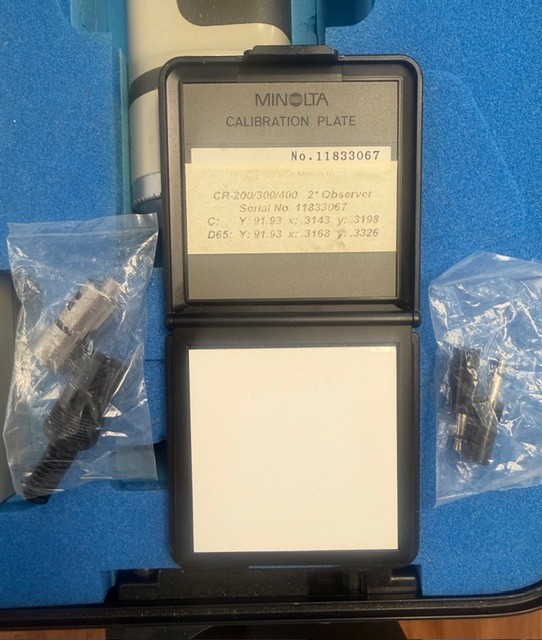 Minolta Data Processor DP-301, CR-300 Series Chroma Meter, Case Kit