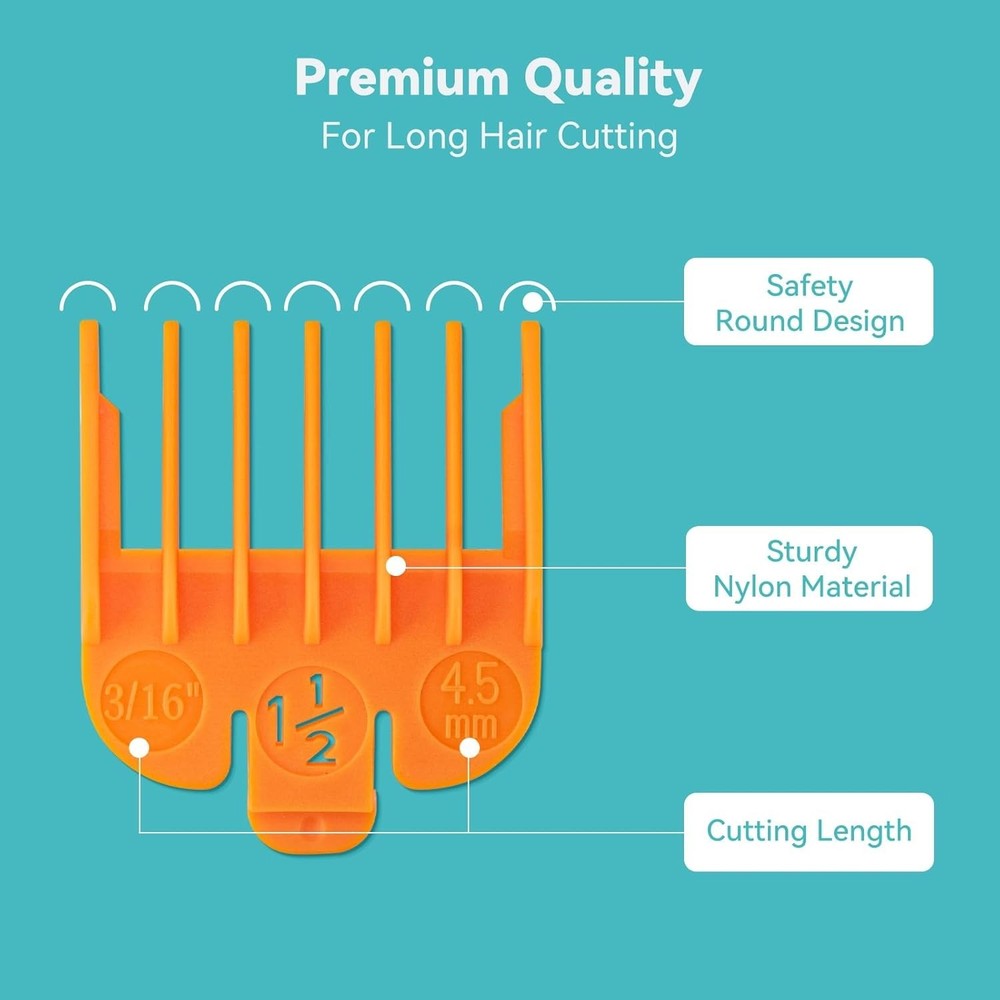 Multicolor Clipper Guards Set for Wahl Clippers