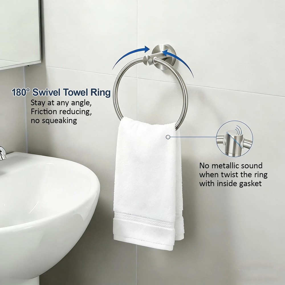 5 Piece extension-type Towel Bar Set Bath Accessories Bathroom Hardware - 304