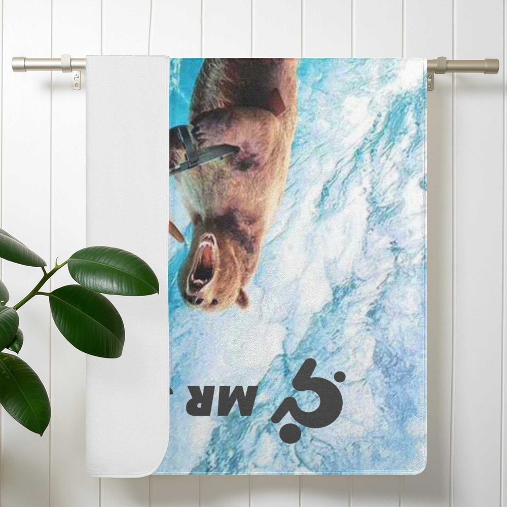 Mr Shit - Bath / Beach Towel - Bear Vibes