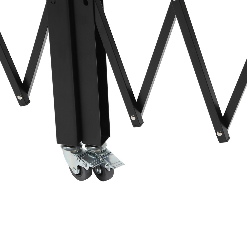 Double Folding Security Gate Rolling Door Gate 5.25' H x 9.84' Scissor Gate