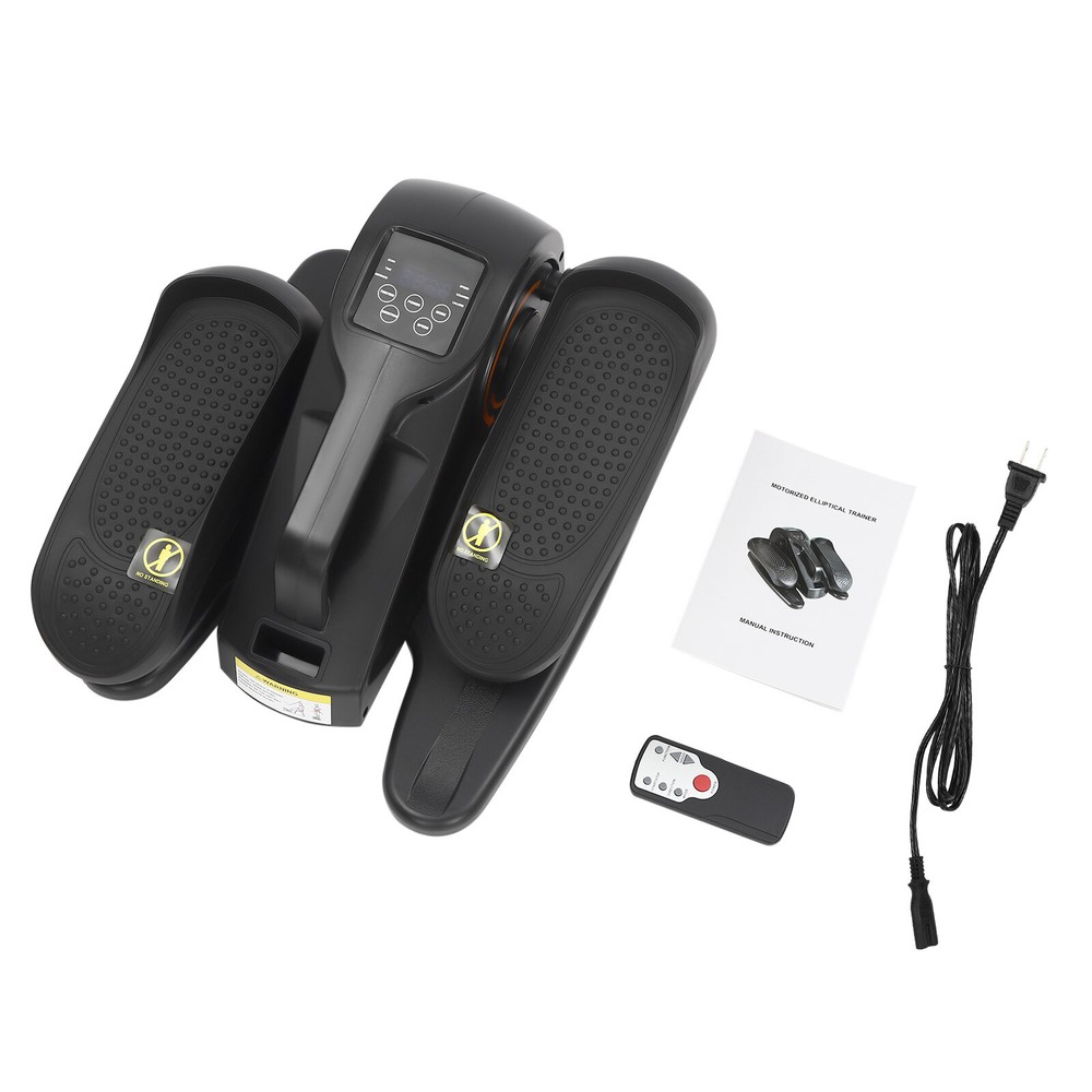 Under Desk Seated Elliptical Machine Leg Pedal Exerciser w/Remote Control Quiet