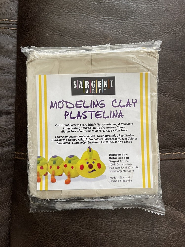 1 Pound Solid Color Modeling Clay Color Cream