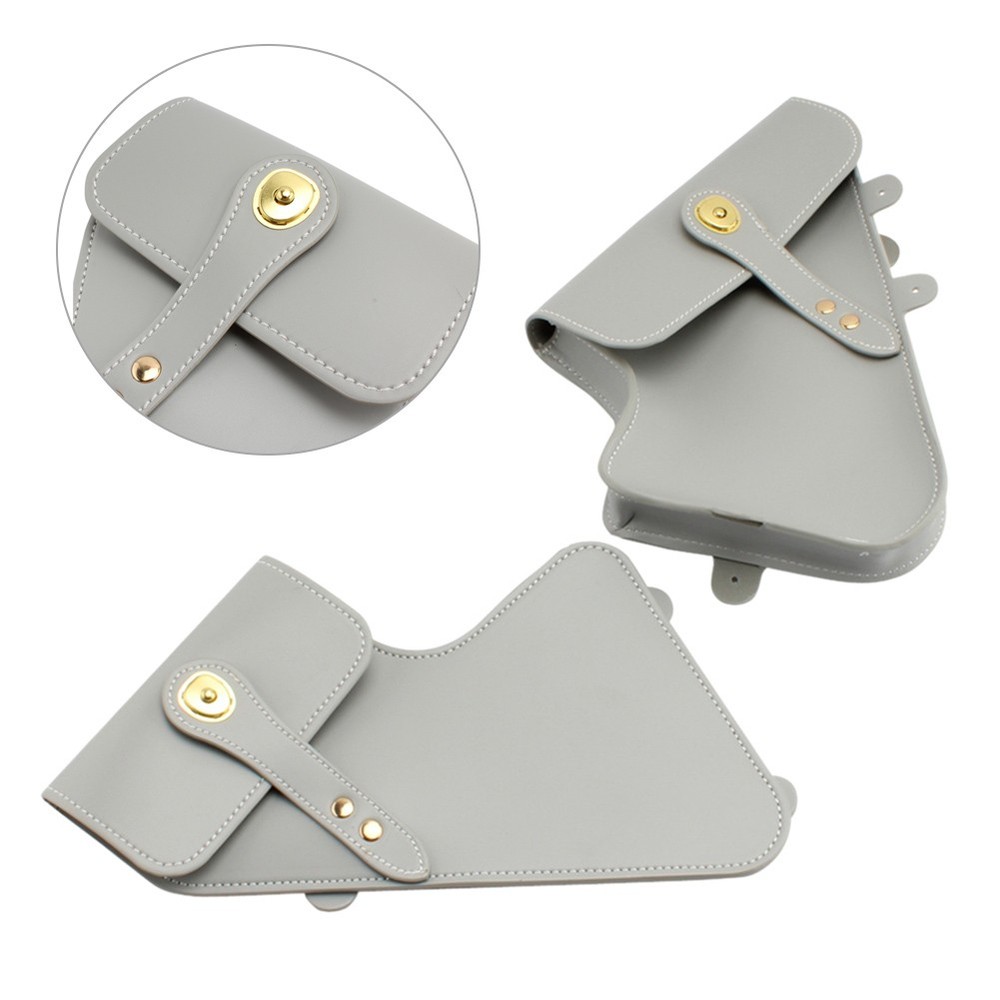 Motorcycle Maintenance Frame Side Tool Bag Retro Leather for BMW RnineT Silver