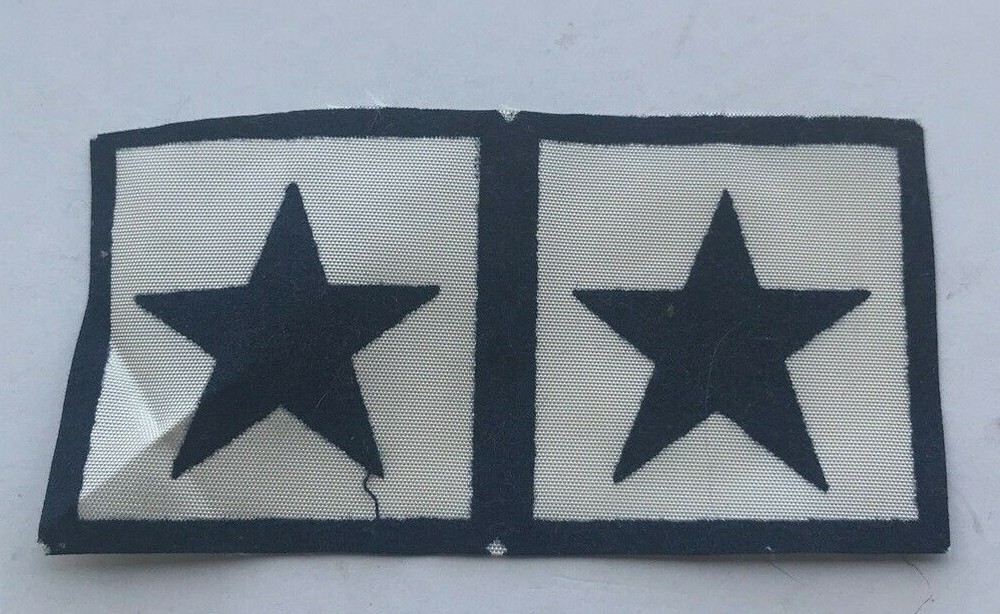 Military Two Star Blue Patch ( Thin)