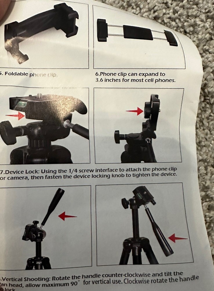 UBeesize TR50 50 inches Phone and camera Tripod