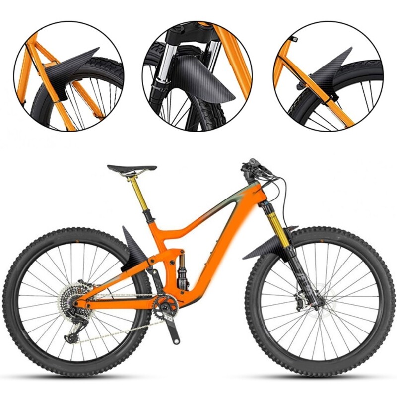 Folding Bikes Front Rear Mudguards Bicycles Hybrids Mudguards Cycling Mud Guard