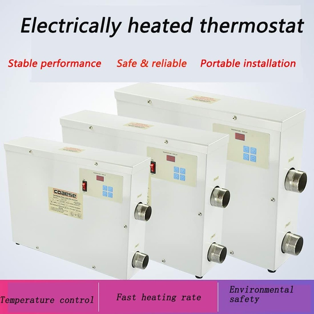 15KW Water Thermostat Swimming Pool &SPA Bath Hot Tub Electric Water Heater 380V