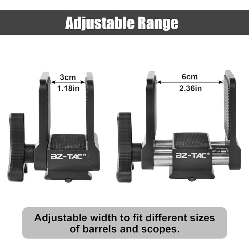 Durable Aluminum Shooting Saddle Clamp Universal Mount Quick Release Easy Setup