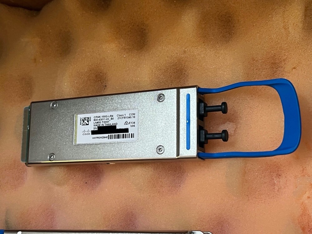 GENUINE CISCO PULL CPAK-100G-LR4 100GBASE-LR4 10km SMF Optic Transceiver Module