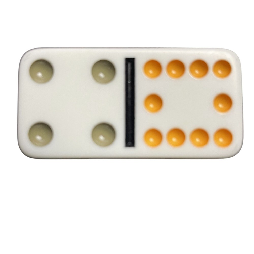 Double Twelve Dominoes Replacement Tile 4 10 Color Dot mq