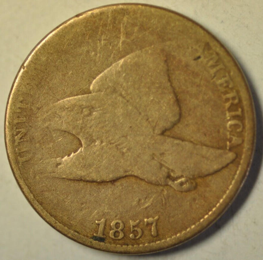 mw23251 USA; Flying Eagle Cent 1857