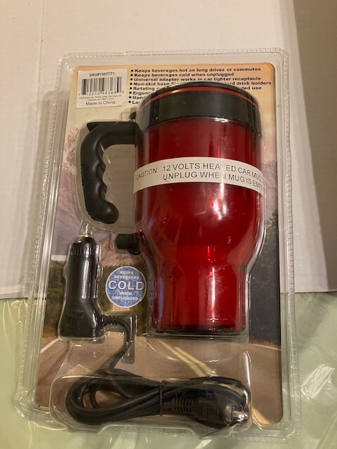 Smart PLUG A MUG While Driving Car Keep Beverage Hot Plug/Cord New Coffee Warmer