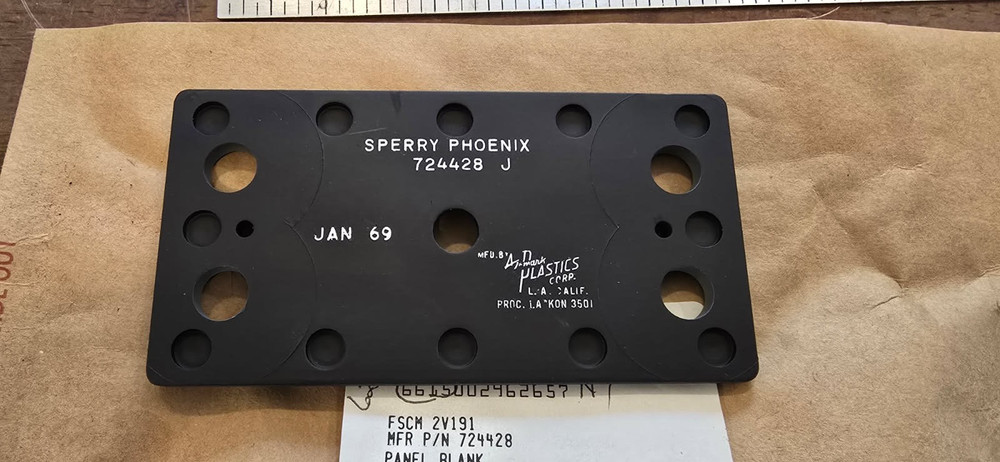 LOCKHEED MARTIN PANEL BLANK 724428 6220-00-296-2657