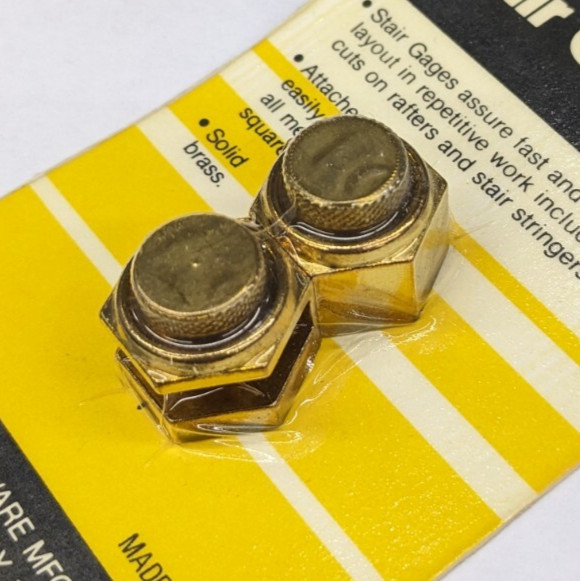 General Stair Gage Set - Solid Brass - No. 803 USA