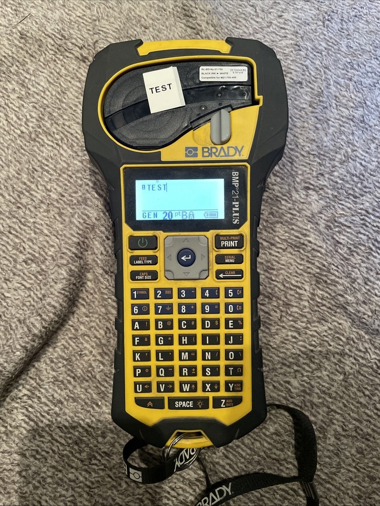 Brady BMP21-PLUS Handheld Label Printer-Used. Tested Working