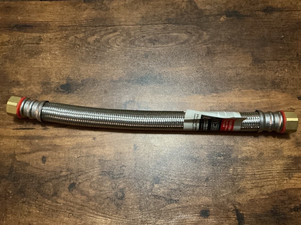 EVERBILT 3/4 in. FIP x 3/4" FIP x 15" WATER HEATER SUPPLY LINE   #1000 047 551