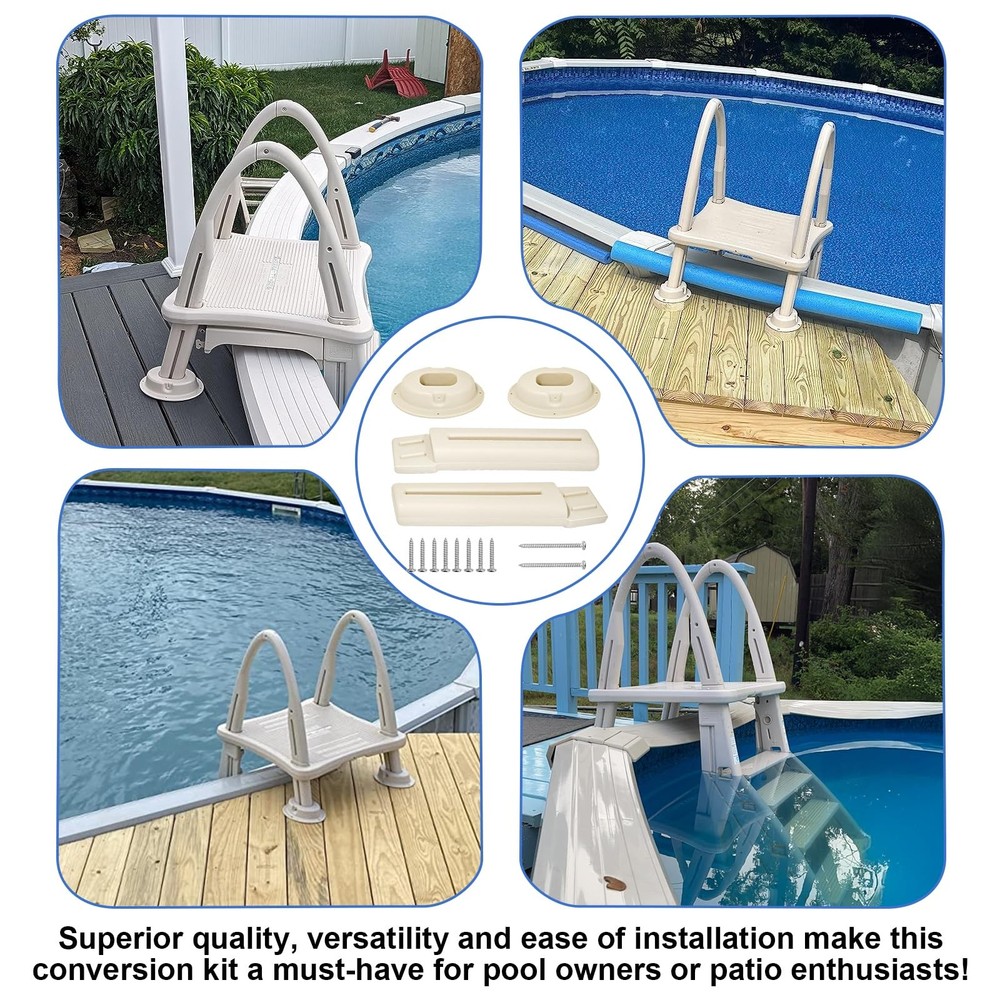 Upgrade Above Ground Pool Ladder CK7200 Deck Mount Conversion Kit Accessory